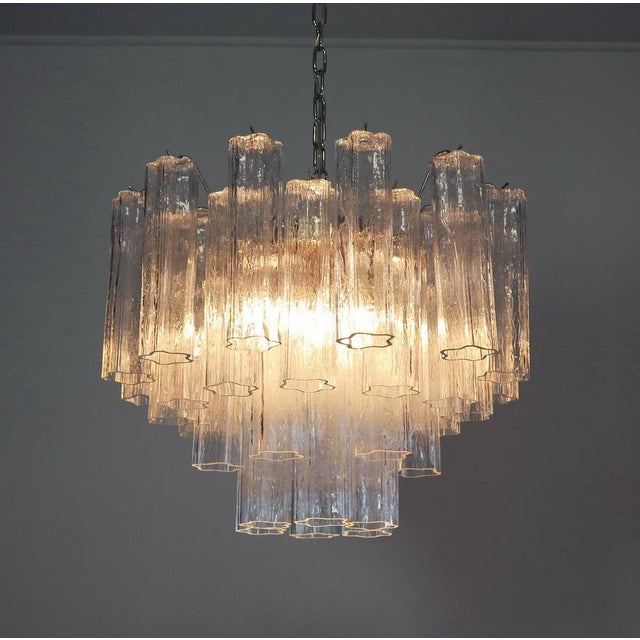 Metal Chandelier Tronchi by Toni Zuccheri for Venini, Murano, 1990s For Sale - Image 7 of 18