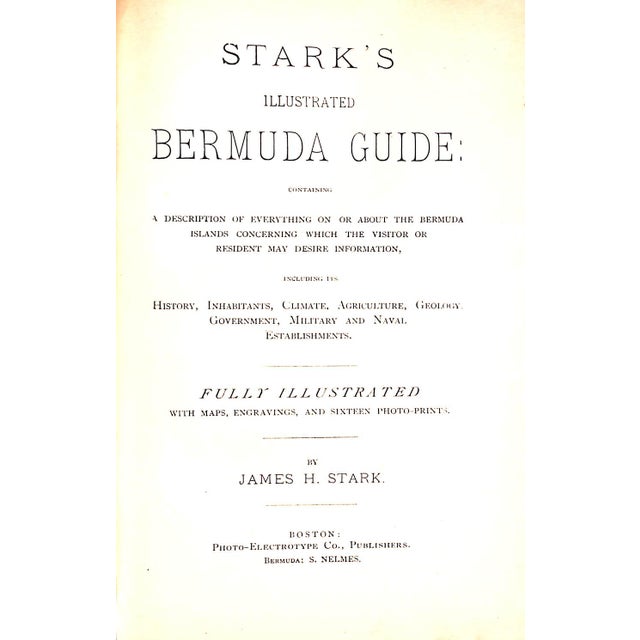 Traditional "Stark's Illustrated Bermuda Guide" 1890 Stark, James H For Sale - Image 3 of 13
