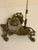 Victorian-style or Art Nouveau brass inkwell stand and pen holder (featured with a pen, however it is sold without one)....