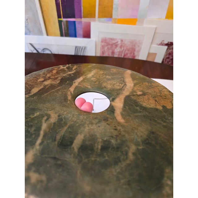 Late 19th Century Antique Chinese Jade Disc For Sale - Image 5 of 9
