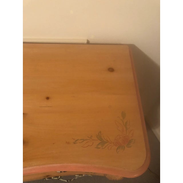 Vintage Pine Bombe Chest & Mirror by Pulaski Furniture Chairish