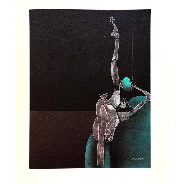 Paul Wunderlich Country: Germany Title: Acrobatie Sur Fond Noir – 29 Medium: Photogravure Marks: Signed in the plate, not...