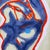 Original contemporary figurative painting featuring an expressive nude form rendered in rich blue tones with vivid orange...