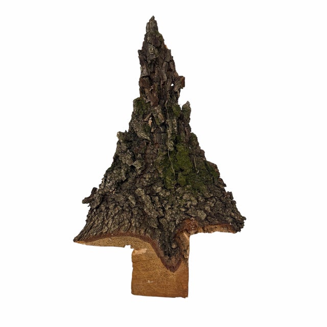 Coffee Vintage One of a Kind Handmade Live Edge Tramp, Folk Art Tree Model For Sale - Image 8 of 8