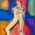 Figurative Contemporary Figurative Female Nudes Watercolor Painting by James Hartman For Sale - Image 3 of 5