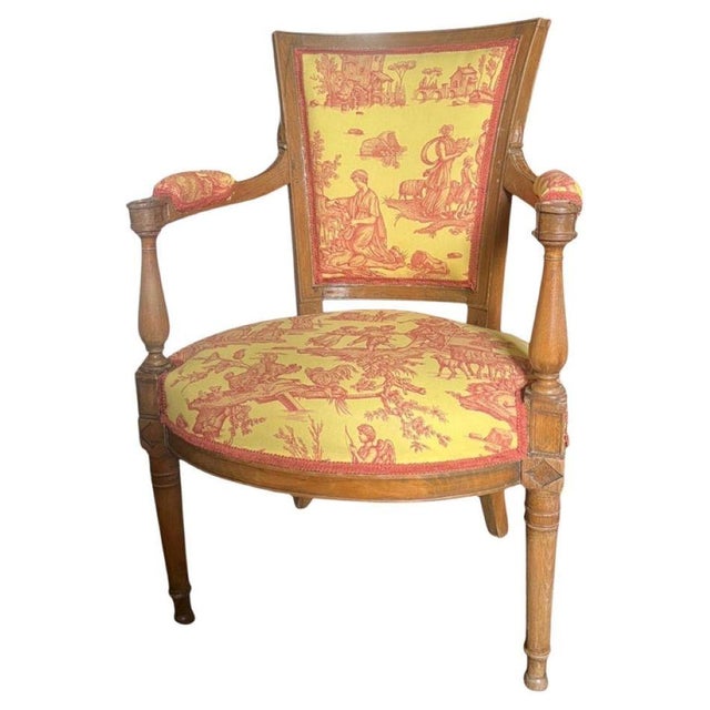 French Louis XVI Convertible Armchair For Sale - Image 14 of 14