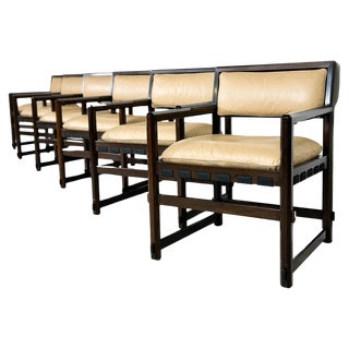 Mid-Century Modern Armchairs attributed to Edward Wormley for Dunbar, Set of 6 For Sale