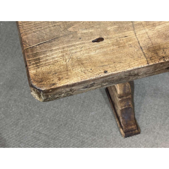 Antique Monastery Table in Raw Oak, 1800s For Sale - Image 4 of 18