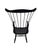 1990s Ethan Allen Black Windsor Chair Comb Back Philadelphia Armchair Saddle Seat For Sale - Image 15 of 16