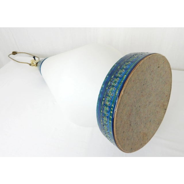 Rimini Blu Bitossi Mid-Century Lamps, Pair For Sale - Image 12 of 12