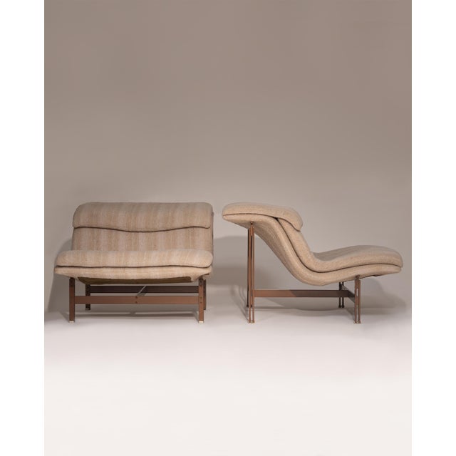 Wave Lounge Chairs by Giovanni Offredi for Saporiti, 1970s, Set of 2 For Sale - Image 13 of 13