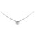 This is part of Chairish’s Fine Jewelry assortment. This contemporary necklace features a solitaire diamond set in a round...
