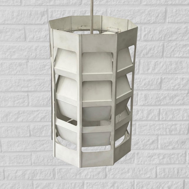 Vintage Danish Pendant Lamp by Poul Gernes for Louis Poulsen, 1960s For Sale - Image 6 of 11