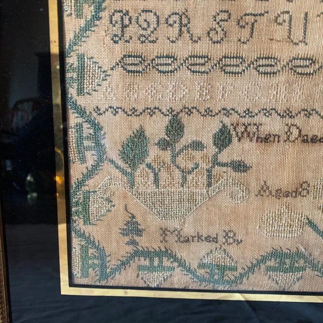 English Early 19th Century English Sampler, Mary A. Brady, Aged 8 For Sale - Image 3 of 11