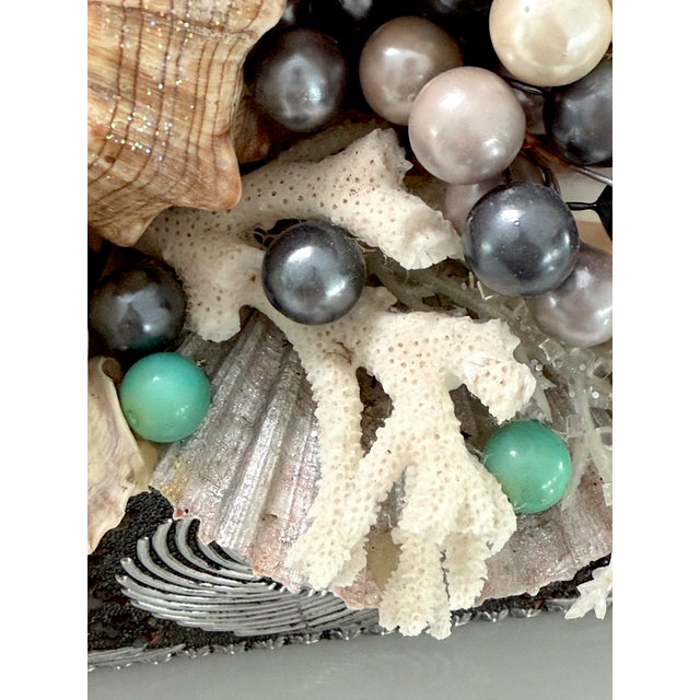 Vintage Coastal Shell-Encrusted Decorative Box For Sale - Image 11 of 13