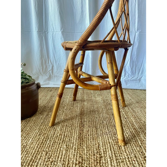 Vintage Rattan Chair, 1960s For Sale - Image 6 of 12