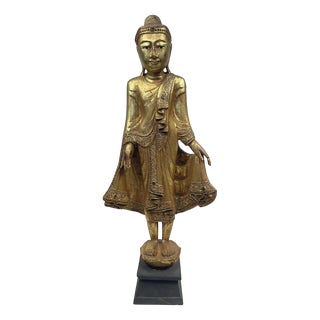 Burmese Artist, Buddha, Late 19th Century, Wood For Sale