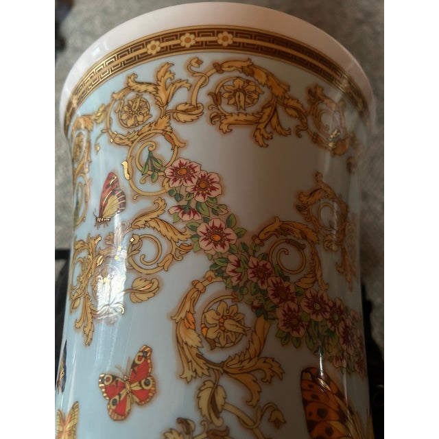 1990s Versace Porcelain Vase For Sale - Image 5 of 10