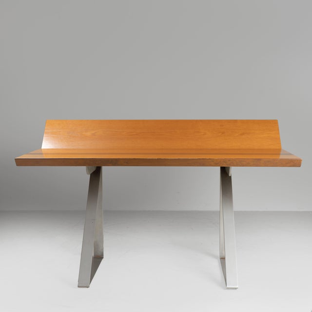 Holli Desk in Wood by Giovanni Offredi for Saporiti Italia, Italy, 1970 For Sale - Image 3 of 15