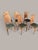 Art Nouveau Dining Chairs in Oak with Carved Rose Motifs, 1920, Set of 6 For Sale - Image 3 of 9