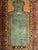 Vintage Turkish Hereke Prayer Rug, Green and Brick Red, Early 1900s, 2' x 3' For Sale - Image 10 of 16