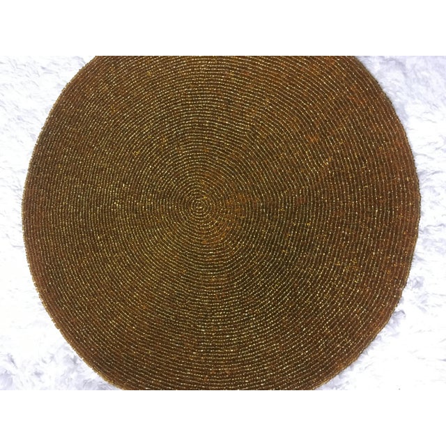 Gold Beaded Placemats Set of 6 Chairish