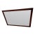 Vintage Traditional Mahogany Wall Mirror Featuring a Gold-Gilded, Beaded Inner Trim For Sale