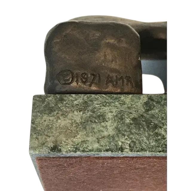 1970s Henry Moore Reclining Cast Figure by Detroit Institute of Arts- Signed For Sale - Image 5 of 6