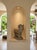 Vintage Stylized Cast Stone Ram Garden Statue With Swirl Relief Detail For Sale - Image 9 of 12