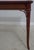 Kindel Leather Top Bamboo Form Leg Games Table For Sale In Philadelphia - Image 6 of 15
