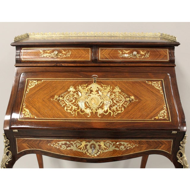 19th Century Napoleon III Writing Desk For Sale - Image 9 of 14