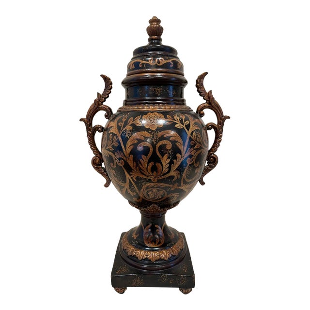 Grecian Style Urn With Lid For Sale
