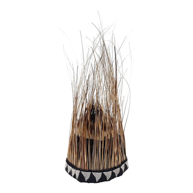 Early 20th Century Ndebele-Style Porcupine Quill Headdress MATTER COLLECTION For Sale