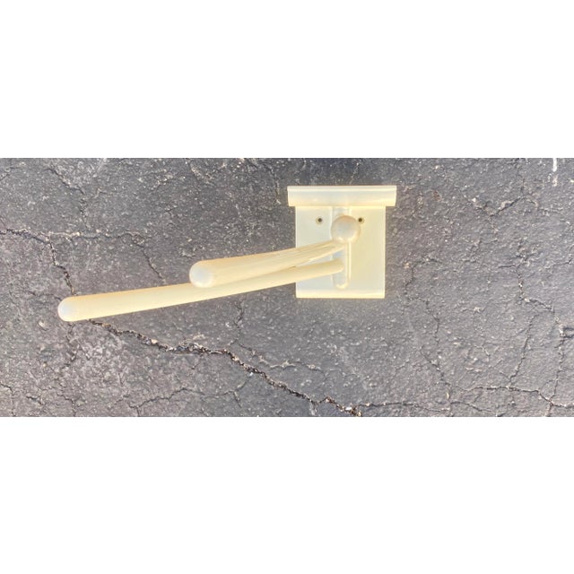 Plastic Memphis Group Style Wall Mounted Textile Rack / Towel Rack / Scarf Display For Sale - Image 7 of 8
