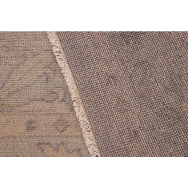 1990s Boho Chic Gray/Lt. Blue Wool Rug -8'11 X 12'2 For Sale - Image 9 of 10