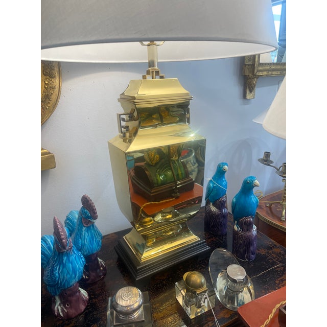 Pair of Large Ming Style Brass Table Lamps, 1960s, Italy For Sale - Image 18 of 18