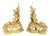 Louis XV Style Cherub Motif Brass Chenets, Pair For Sale