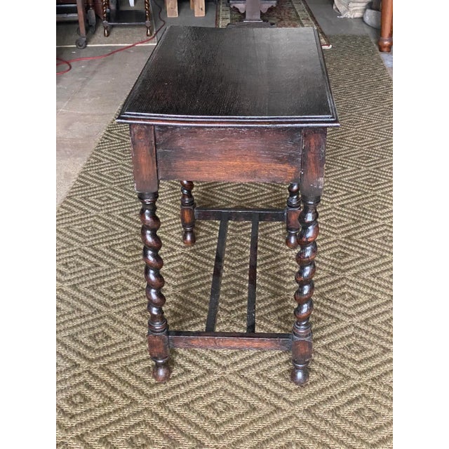 Late 19th Century English Oak Side Table For Sale - Image 6 of 13