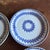 Set of 6 Antique Blue Stick Spatter Fern Plates, 8", Late 19th Century For Sale - Image 14 of 18