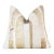 Luxury Gold Metallic Genuine Hair-on Cowhide Pillow 18x18 | Handmade For Sale