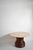 Round Dining Table in Rattan and Travertine, 1970s For Sale - Image 3 of 6