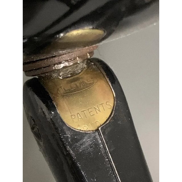 Bauhaus Black Iron Lamp, 1950s For Sale - Image 3 of 10