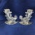 A gorgeous pair of vintage candlesticks "Baroque" by collector's brand Fostoria. Sparkly, crystal clear candlesticks in...