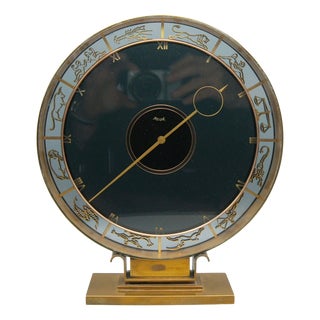 Art Deco Zodiac Clock by Heinrich Möller for Kienzle, 1920s For Sale