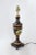 English Vintage Black and Gold Color Trophy Lamp With Painted Scene For Sale - Image 3 of 8