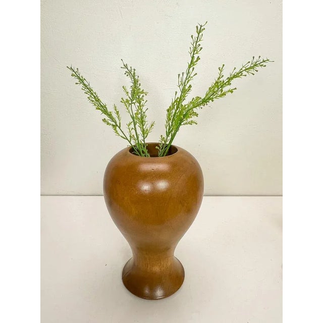 Mid-Century Modern Mid-Century Turned Teak Vase, 1960s For Sale - Image 3 of 12