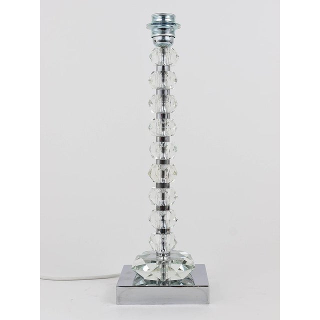 Table Lamp with Huge Faceted Diamond Crystals from Bakalowits & Söhne, Austria, 1970s For Sale - Image 6 of 14