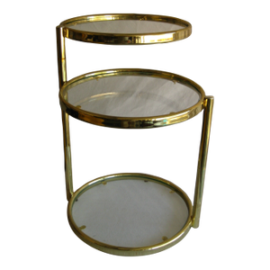 1980s Milo Baughman Style Side Coffee Table