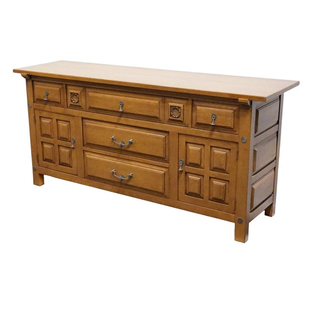 Unique Furniture Solid Southwestern Mediterranean 70" Buffet 5512 - American Fiesta Finish For Sale - Image 4 of 14