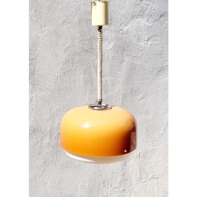 Brown Mid-Century Modern Medusa Lamp by Luigi Massoni for Guzzini, 1970s For Sale - Image 8 of 10